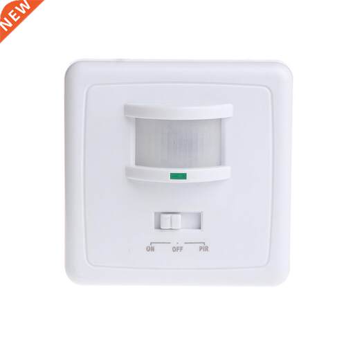 220-240V AC Wall Mounted 9m Automatic PIR Infrared LED Motio