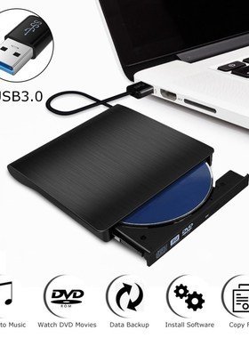 SB 3.0 External DVD CD Drive Burner Slim Portable Driver  No