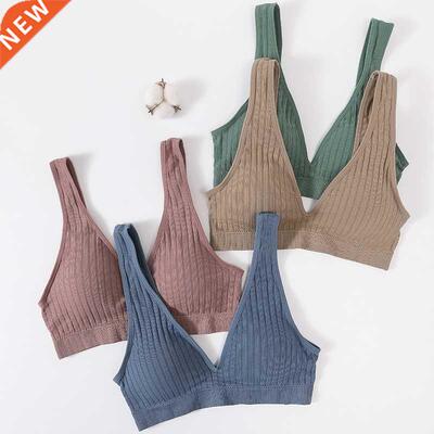Crop Top Sports Bras For Women Seamless Bra Plunge Bra Femal