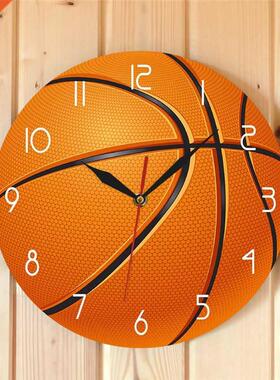 Basketball Ball 3D illusion Modern Printed Wall Clock Boy Ro