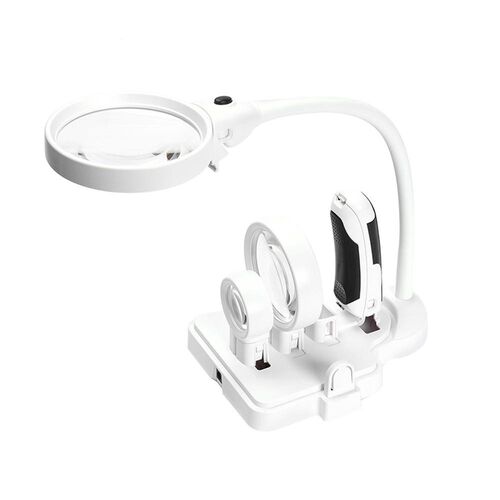 Us Plug 3 Lens Desktop Multi-Functional 2.5X 5X 16X Led Magn