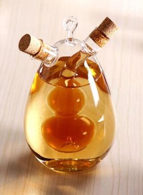Double Layer Sauce Oil Bottle 2 In 1 Vinegar Glass Bottle Co
