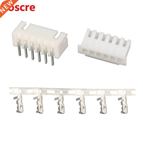 50 Sets/Kit XH2.54-6P 6 Pin Curved Needle Spacing 2.54mm Con