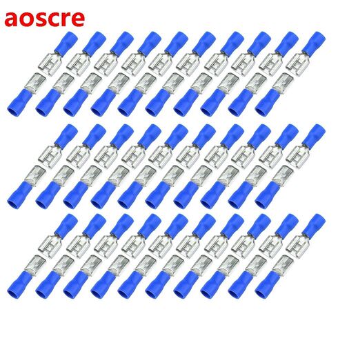 100PCS 6.3mm 16-14AWG FDFD/FDD/MDD 2-250 Female male Insulat
