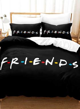 D friends Sets Duvet Cover Set With Pillowcase Twin Full Q