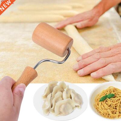 Pastry Roller Baking Tool Hand Dough Roller T/L Shape Wooden
