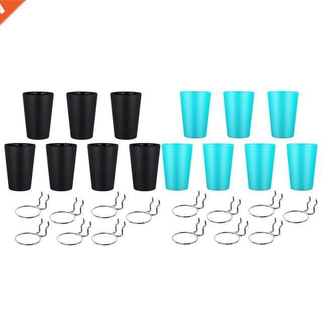 7 Sets Pegboard Hooks with Pegboard Cups Ring Style Pegboard