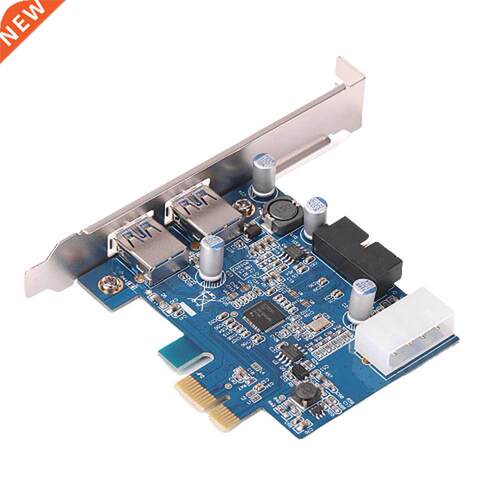 PCI Express X1 to USB 3.0 High Speed 5Gbps 2 Port 19Pin 4 Pi