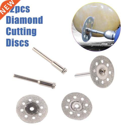 10Pcs 60mm Mini Sharp Diamond Cut Off Rotary Cutting Disc Di