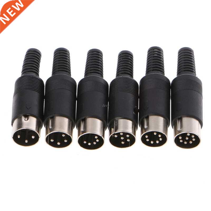 Male DIN Plug Socket Connector 3/4/5/6/7/8 PIN Chassis Cable