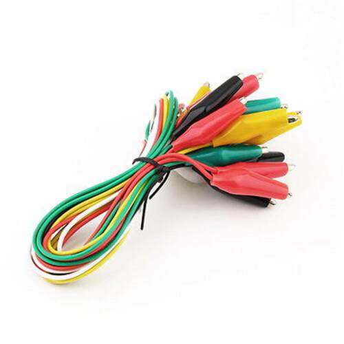 10pcs Alligator Clips Double-ended Test Leads Crocodile Clam