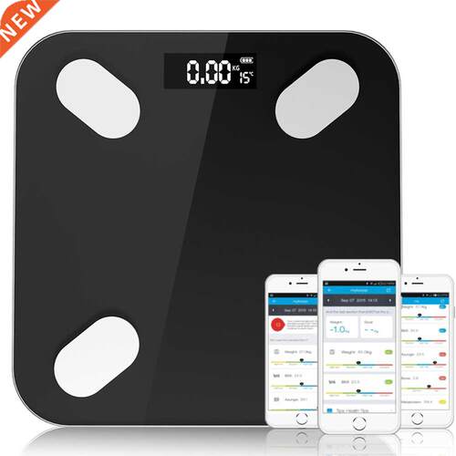 Bluetooth Smart Bathroom Floor Scales Body Weight Digital Bo