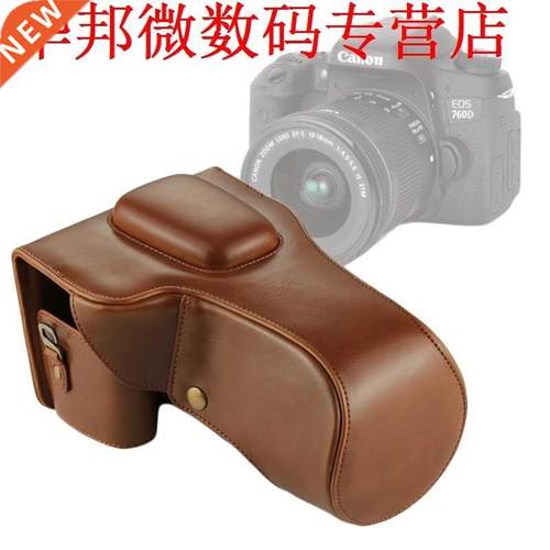EOS 760D Tas Full Body PU Lederen Case DSLR Tas Behuizing EO