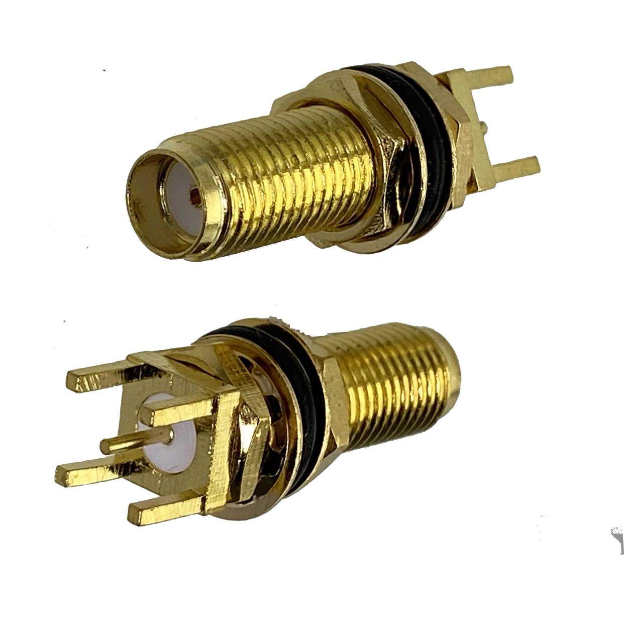 1pcs Connector SMA Female Jack Bulkhead Waterproof Solder PC