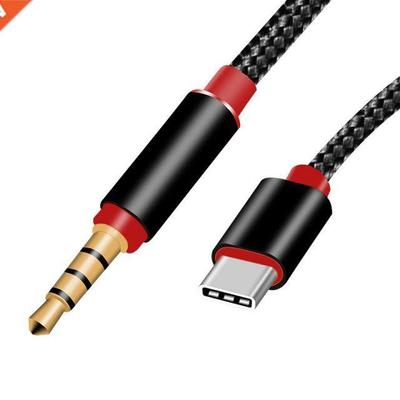 Type C Male to 3.5mm Male Car AUX Audo Cable Adapter USB 3.