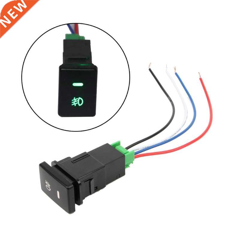 DC 12V Front Foglight Push Button Switch 4 Wire Button For C
