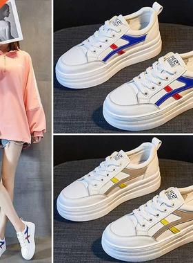 Xiaobai shoes women's 2021 new spring leather versatile