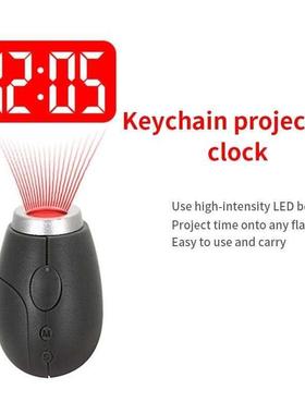 Mini LED Watch Projector Flashlight Hanging Rope Small Porta