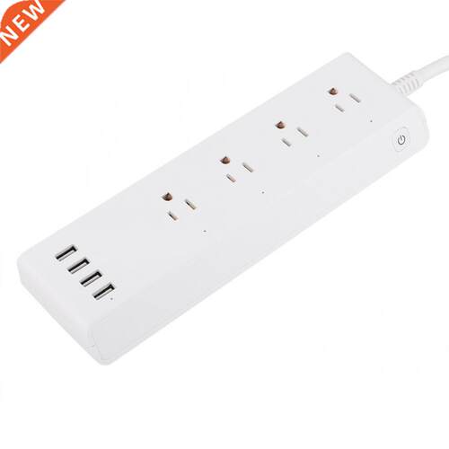 4 USB Ports + 4 US Plug Jck WiFi Remote Control Smrt Power