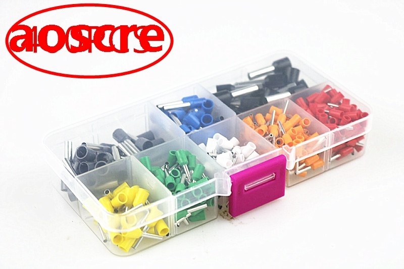 400pcs AWG 22 to 10 Wire Crimp Connectors Set Bootlace Coope