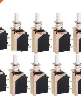 10 Pcs Latching SPST Push Button Power 2Pin Switch SW-3 Swit