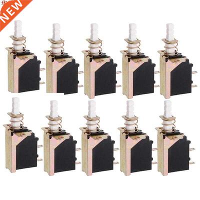 10 Pcs Latching SPST Push Button Power 2Pin Switch SW-3 Swit
