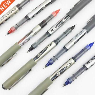 12PCS SNOWHITE Straight Liquid Type Ball Pen PVN 166 Roller