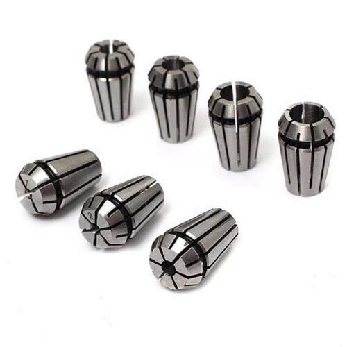 High precision 7pcs High Carbon Steel ER11 Spring Collet 1/2