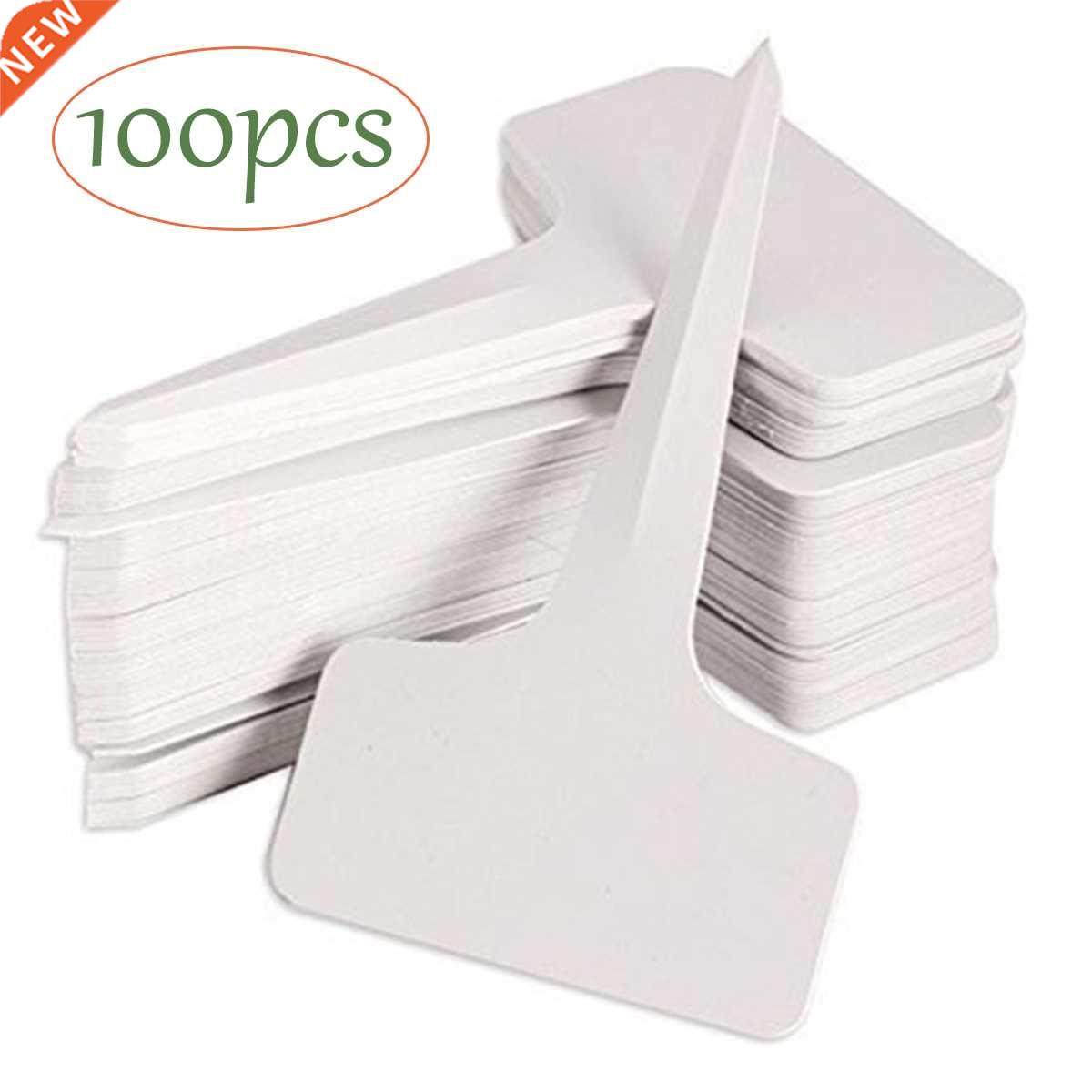 50/100Pcs T-Type Plant Label Markers Waterproof PVC Garden P
