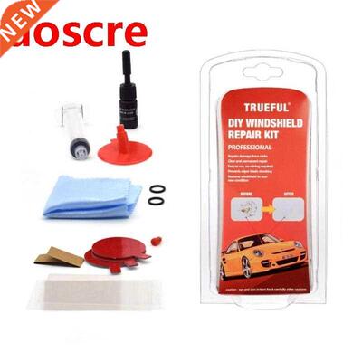 8 In1 Car Windshield Repair Kit Window Vacuum Repair Polishe