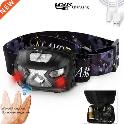 10000Lm Powerfull Headlamp Rechargeable LED Headlight Body M