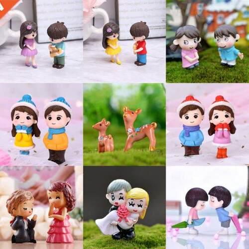 2pcs/set DIY Micro Landscape Decor Terrarium Action Figures