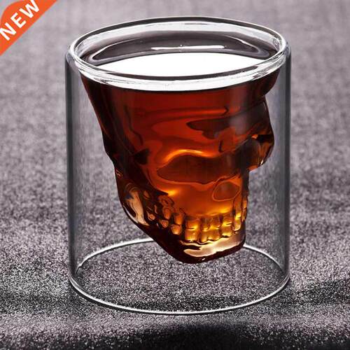 Creative Wine Glass Skull Head Shot Glass Fun Transparent Pa