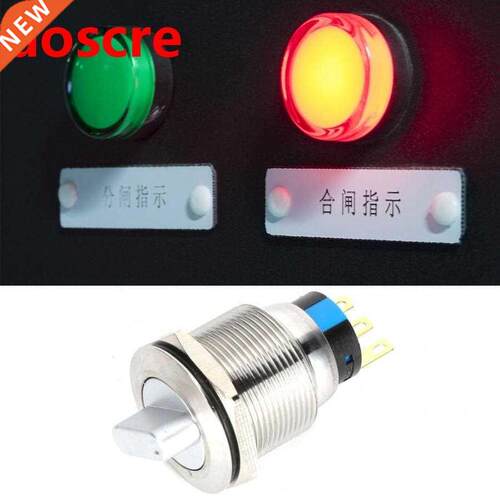 20PCS BEM-22-21 2-Position Selector Knob Switch Brss Nickel