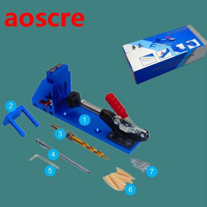 Woodworking Guide System inclined hole drill tools clamp bas