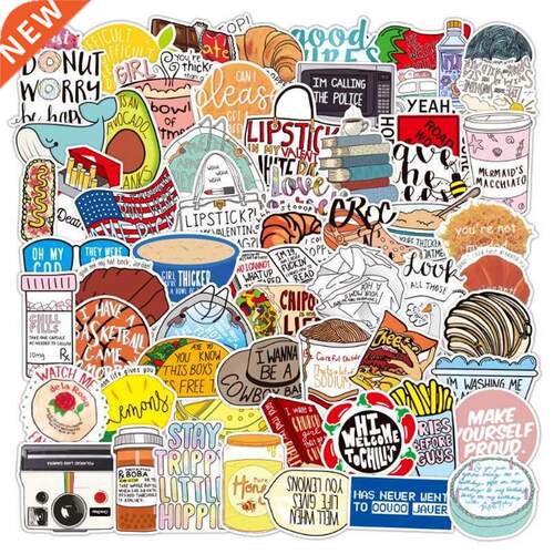 10/30/50PCS New Vine Cartoon Graffiti Stickers Laptop Skate