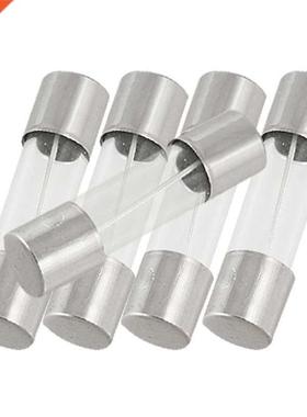 100 Pcs Fast Blow 10A 250V Glass Tube Fuses 5x20mm