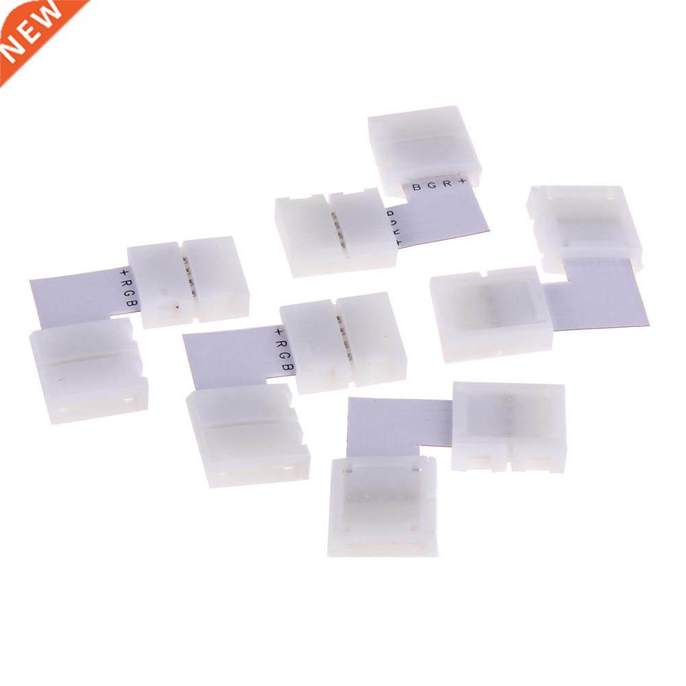 10x Clip-on L Shape 4Pin 5050 LED RGB String Solderless Coup