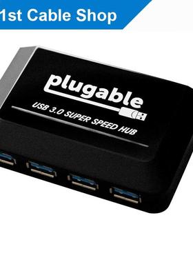 4-port USB 3.0 Hub wth power port 适用于 PC laptop external