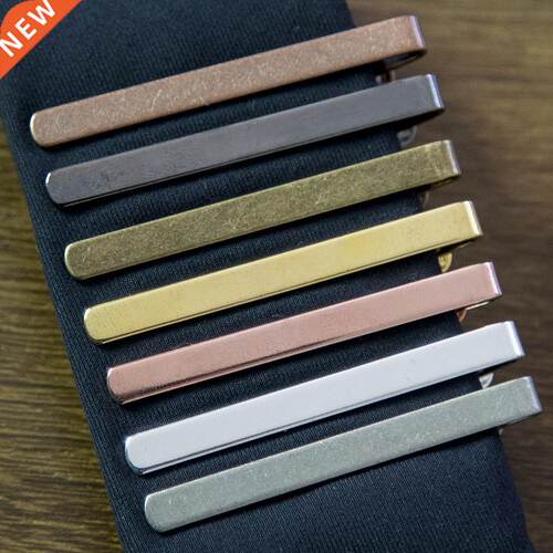 New Simple Fashion Style Tie Clip for Men Metal Gold Tone Si
