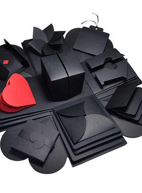 DIY Handmade Hexagon Surprise Explosion Box Scrapbook Photo