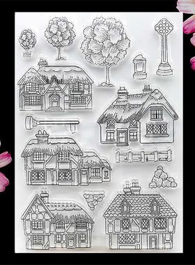 House Clear Stamp Transparent Stamps Silicone Seal for