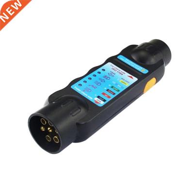 Durable 12V 7-Pin Car Truck Trailer Plug Socket Tester Wirin