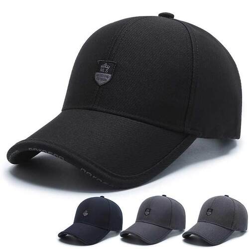 Men Fashion Wild Sunshade Sun Protection Black Baseball Cap