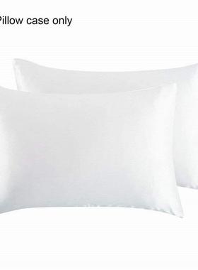 50x66cm Deals Solid High Quality Silky Satin Skin Care Pillo