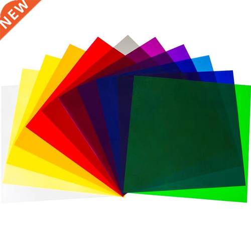 11PCS 30*30cm Color Gels Filter Card Lighting Diffuser RGB l