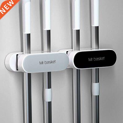 Heavy Duty Mop and Broom Holder Multipurpose Wall Mounted Or