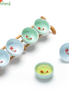Ceramic Porcelain Celadon Tea Cup Teaware Kung Fu Tea Cup Bo