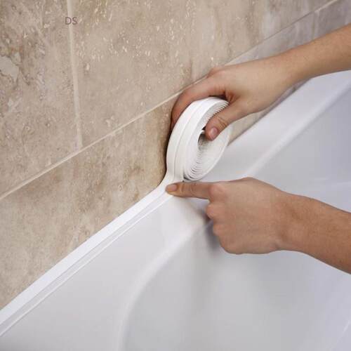New Sealing Strip Bathroom Shower Sink Bath Caulk Tape Whit