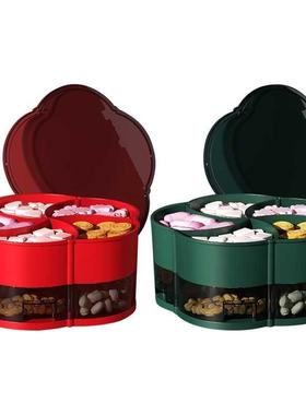 2-Layer Rotating Petal Candy ox 10-grids Snack Tray Creativ